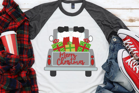 Christmas Truck Santa SVG Morgan Day Designs 