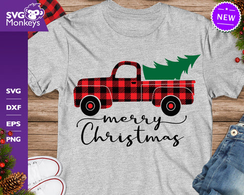 Christmas Truck Svg, Buffalo Plaid Svg, Truck Svg, Christmas Tree Svg SVG SvgMonkeys 