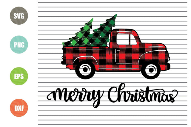 Christmas Truck SVG Bundle, Christmas Tree Svg, Leopard Truck Svg, Winter Holiday, Kids Silhouette Png Eps Dxf Vinyl Decal Digital Cut Files SVG Artstoredigital 