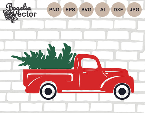 Christmas Truck Svg, Christmas Cut file, Christmas Trees, Merry Christmas Png, Christmas Gift Idea, Svg For Shirt Sign, Printable, Clipart SVG BogeliaVector 