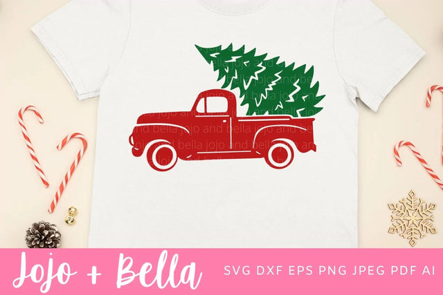 Christmas Truck svg, Christmas Truck dxf, Christmas Truck png, Truck svg, Christmas Tree Svgs, Christmas Ornament svg, Christmas Sign Svg SVG Jojo&Bella 