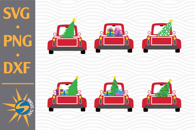 Christmas Truck SVG, PNG, DXF Digital Files Include SVG SVGStoreShop 