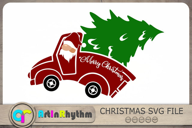 Christmas Truck Svg, Red Truck svg, Santa Claus Svg, Christmas Svg SVG Artinrhythm shop 