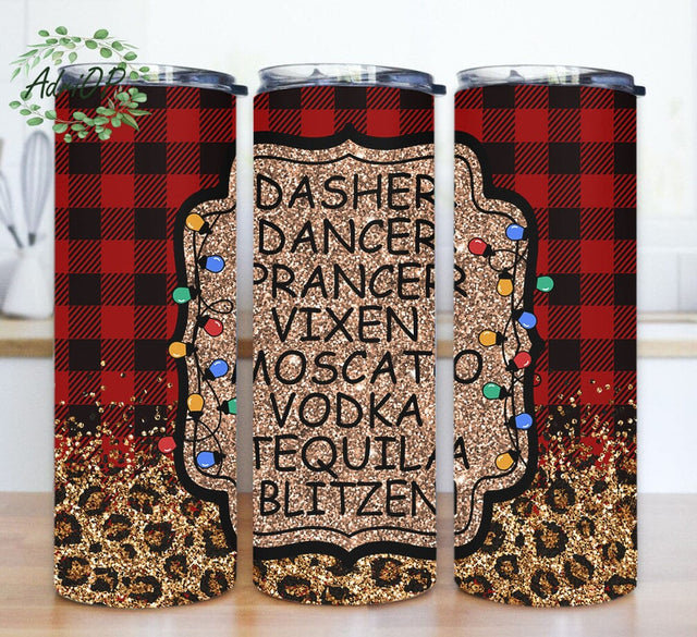 Christmas Tumbler 20 oz skinny tumbler design, Drunk Christmas tumbler digital download Sublimation AdriOP 