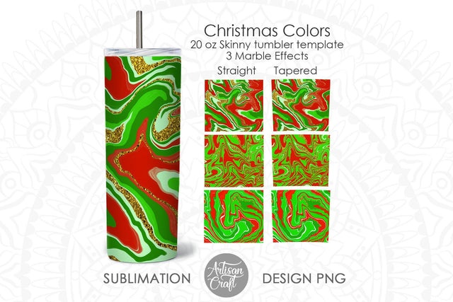 Christmas tumbler, 20 oz sublimation design, marble effect SVG Artisan Craft SVG 