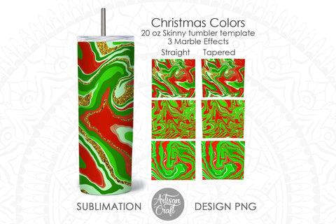 Christmas tumbler, 20 oz sublimation design, marble effect SVG Artisan Craft SVG 