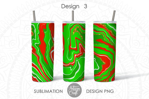 Christmas tumbler, 20 oz sublimation design, marble effect SVG Artisan Craft SVG 