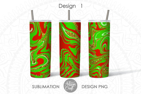 Christmas tumbler, 20 oz sublimation design, marble effect SVG Artisan Craft SVG 