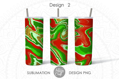 Christmas tumbler, 20 oz sublimation design, marble effect SVG Artisan Craft SVG 