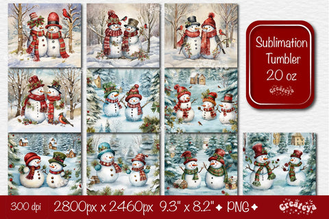 Christmas Tumbler Bundle Xmas Tumbler wrap png 20 Oz sublimation design. Sublimation Createya Design 