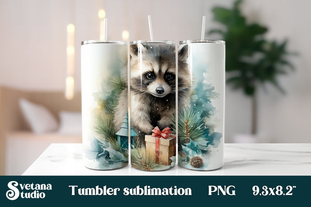 Christmas tumbler design | Christmas penguin tumbler Sublimation Svetana Studio 