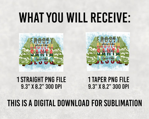 Christmas tumbler, Give Like Santa, Love like Jesus tumbler png, Christmas tree wrap, Merry Christmas tumbler png, Winter tumbler pattern Sublimation BOO-design 