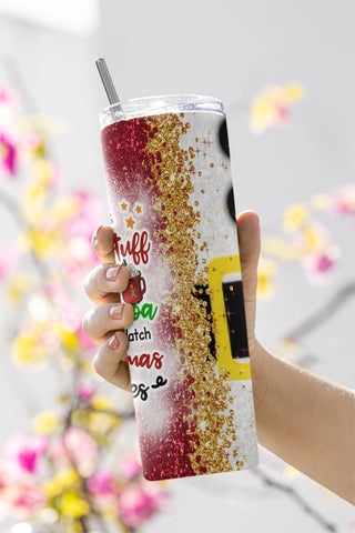 Christmas Tumbler Png, Lets Bake Stuff Drink Hot Cocoa And Watch Chrismas Movie Tumbler Wrap, 20oz Skinny Tumbler Christmas Sublimation Sublimation CaldwellArt 