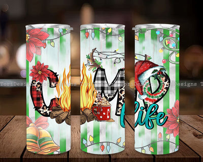 Christmas Tumbler Png, Merry Christmas 20oz Skinny Tumbler Sublimation Designs Sublimation ToriDesigns 