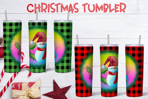 Christmas tumbler sublimation | Christmas snowman PNG Sublimation Svetana Studio 