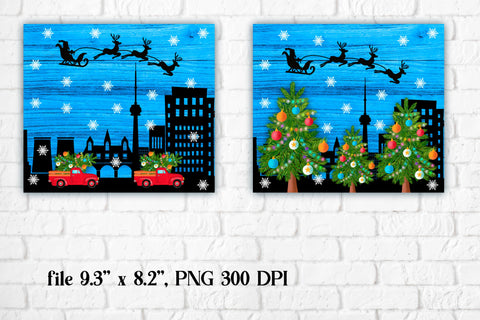 Christmas tumbler sublimation | Christmas tumbler wrap Sublimation Svetana Studio 