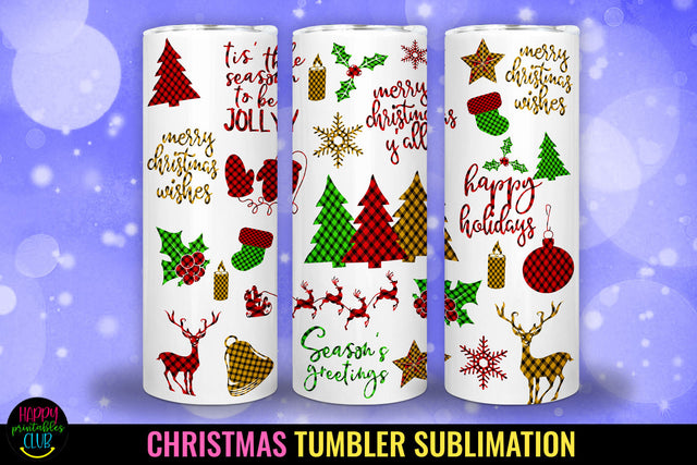 Christmas Tumbler Sublimation I 20 Oz Christmas Tumbler PNG Sublimation Happy Printables Club 