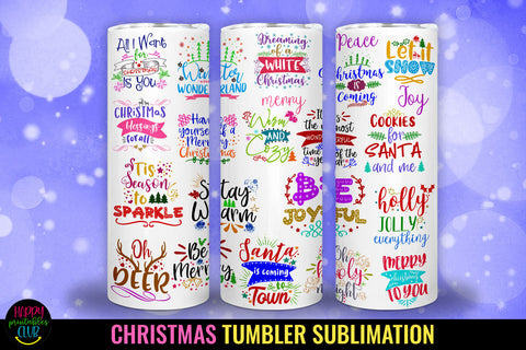 Christmas Tumbler Sublimation I 20 Oz Christmas Tumbler PNG Sublimation Happy Printables Club 