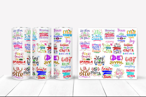 Christmas Tumbler Sublimation I 20 Oz Christmas Tumbler PNG Sublimation Happy Printables Club 