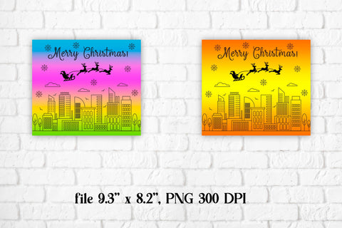 Christmas tumbler sublimation | Santa Claus PNG Sublimation Svetana Studio 