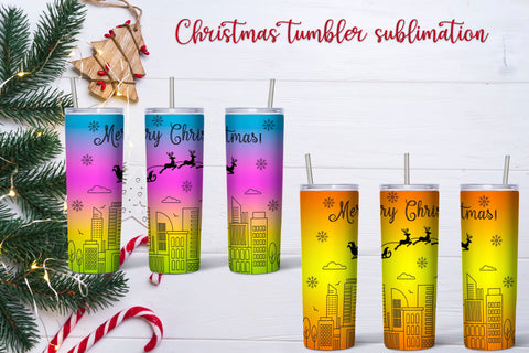 Christmas tumbler sublimation | Santa Claus PNG Sublimation Svetana Studio 