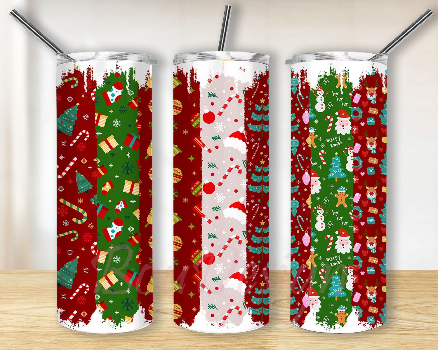 L.V. Christmas Tumbler Wrap - Sublimation Transfer – Classy Crafts