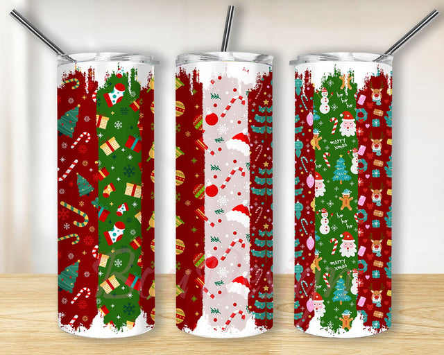 Christmas Tumbler Wrap 20oz Skinny Tumbler Sublimation Designs, PNG Digital Download, Merry Christmas Tumbler Png, Instant Download Sublimation BouDesign 