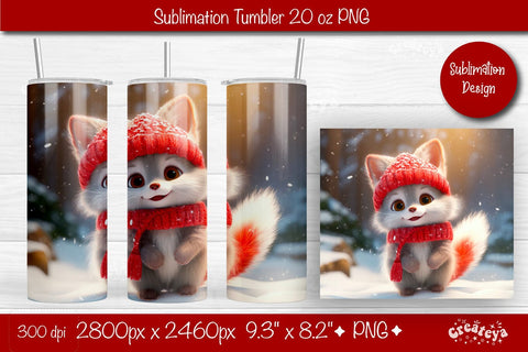 Christmas Tumbler wrap Cat Tumbler png 20 Oz sublimation design Xmas Tumbler Sublimation Createya Design 