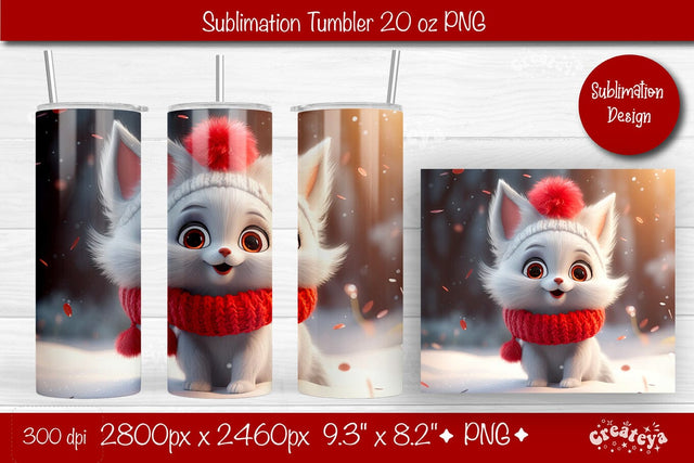 Christmas Tumbler wrap Cat Tumbler png 20 Oz sublimation design Xmas Tumbler Sublimation Createya Design 