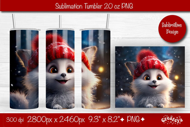 Christmas Tumbler wrap Cat Tumbler png 20 Oz sublimation design Xmas Tumbler Sublimation Createya Design 