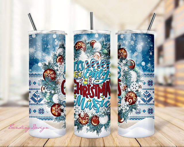 Christmas tumbler wrap - Christmas tumbler png - Christmas Seamless Sublimation Designs Downloads - Skinny Tumbler 20oz Design - PNG 2021 Sublimation TrendingDesign 