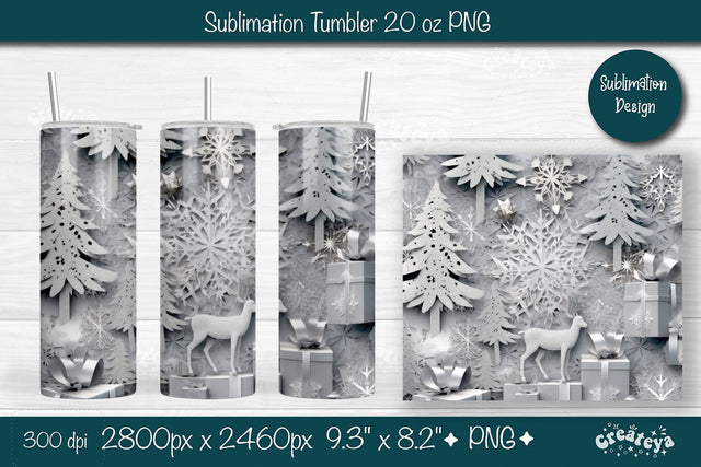 Christmas Tumbler wrap png 20 Oz sublimation design Xmas Tumbler Sublimation Createya Design 