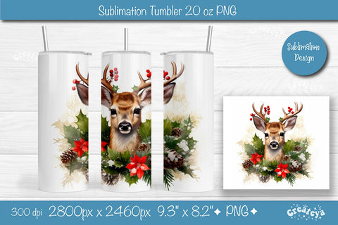 Christmas Tumbler wrap png 20 Oz sublimation design Xmas Tumbler Sublimation Createya Design 