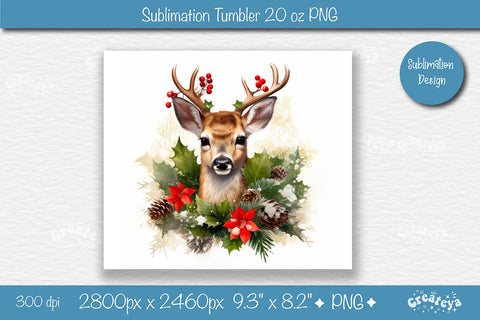 Christmas Tumbler wrap png 20 Oz sublimation design Xmas Tumbler Sublimation Createya Design 