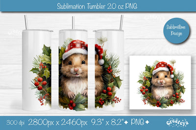 Christmas Tumbler wrap png 20 Oz sublimation design Xmas Tumbler Sublimation Createya Design 