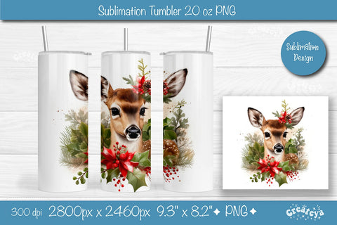 Christmas Tumbler wrap png 20 Oz sublimation design Xmas Tumbler Sublimation Createya Design 