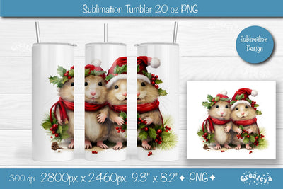 Christmas Tumbler wrap png 20 Oz sublimation design Xmas Tumbler Sublimation Createya Design 
