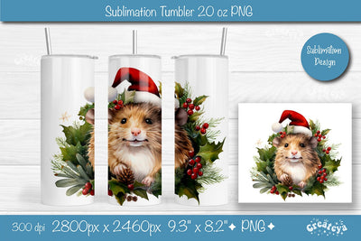 Christmas Tumbler wrap png 20 Oz sublimation design Xmas Tumbler Sublimation Createya Design 