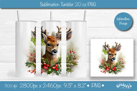 Christmas Tumbler wrap png 20 Oz sublimation design Xmas Tumbler Sublimation Createya Design 