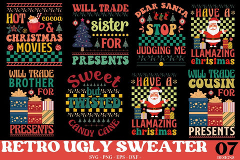 Christmas Ugly sweater SVG bundle SVG DESIGNISTIC 