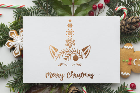 Christmas unicorn svg bundle, Christmas unicorn face svg SVG Digital Rainbow Shop 