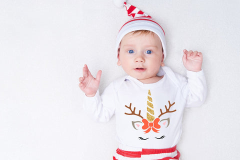 Christmas unicorn svg bundle, Christmas unicorn face svg SVG Digital Rainbow Shop 