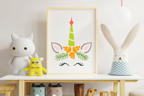 Christmas unicorn svg bundle, Christmas unicorn face svg SVG Digital Rainbow Shop 