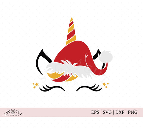 Christmas Unicorn SVG Files SVG SVG Cut Studio 