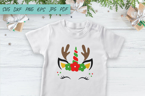 Christmas unicorn Svg, Reindeer SVG, Christmas Svg SVG Irina Ostapenko 