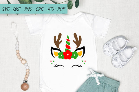 Christmas unicorn Svg, Reindeer SVG, Christmas Svg SVG Irina Ostapenko 