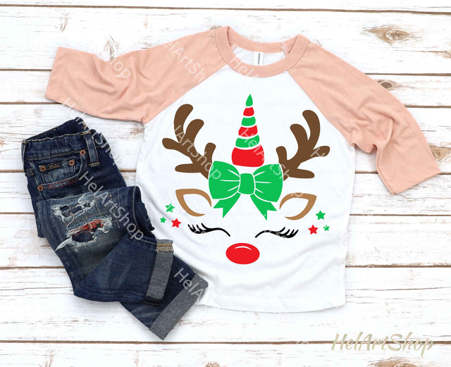 Christmas unicorn SVG SVG _HelArtShop_ 