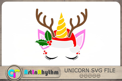 Christmas Unicorn Svg, Unicorn Svg, Unicorn Cliparts SVG Artinrhythm shop 