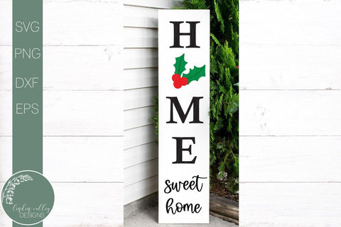Christmas Vertical Porch Sign Mini Bundle-Home Sweet Home SVG Linden Valley Designs 