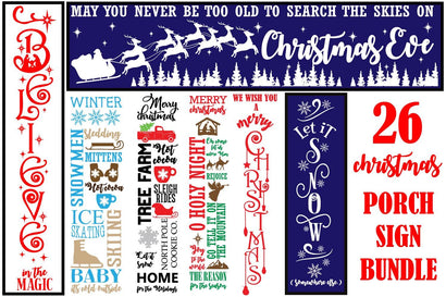 Christmas vertical porch Sign Quotes Bundle svg, Christmas porch sign SVG Paper Switch 